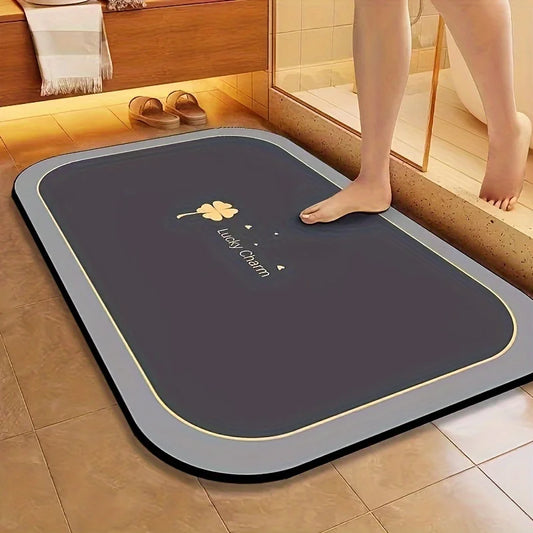 Diatomite Bath Mat - Super Absorbent & Quick-Dry Non-Slip Bathroom Floor Mat