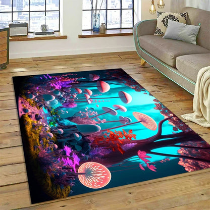 3D Dolphin Area Rug for Kids Room | Underwater World Theme | Non-Slip Playmat