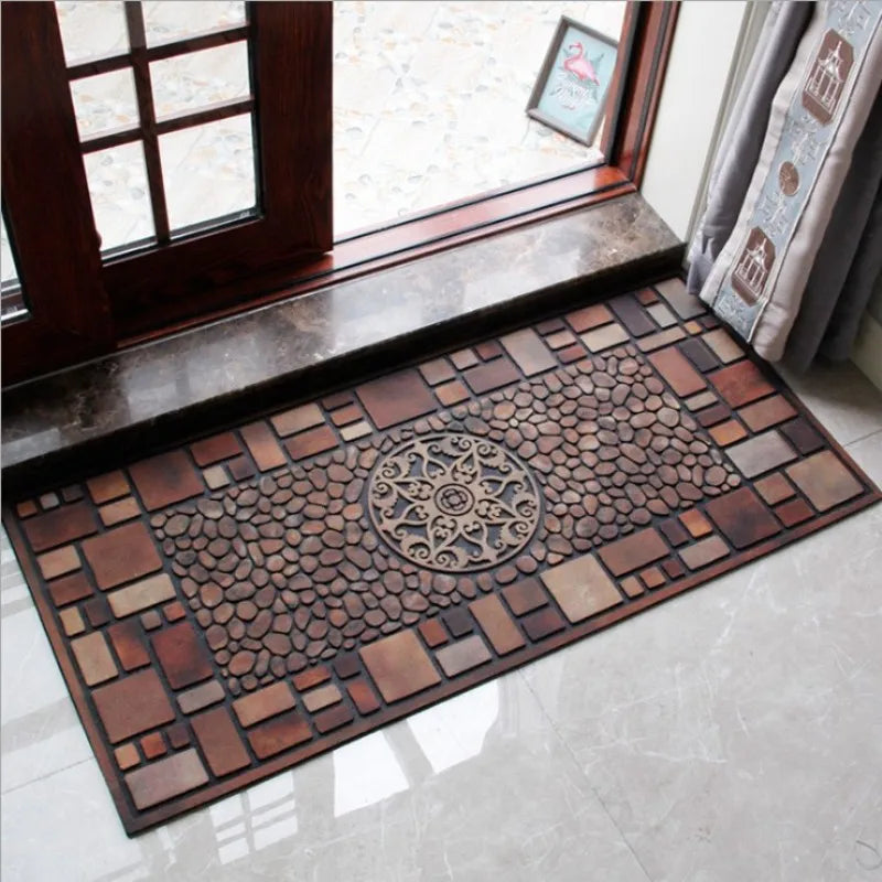 American Retro Doormat - Anti-Slip Entrance Rug for Office & Home