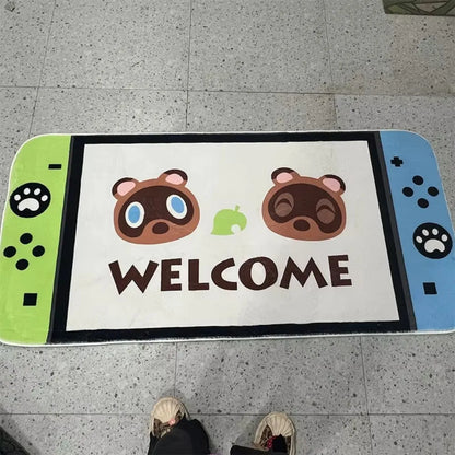 Game Controller Rug, Plush Video Game Carpet for Bedroom, Kids Playroom Mat, Cartoon Shaped Floor Decor, Gamer Gift Idea