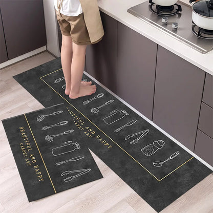 Diatomaceous Earth Kitchen Runner - Long, Absorbent & Non-Slip Floor Mat