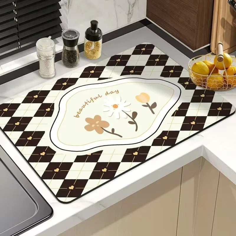 Coffee Machine Mat - Heat Insulating, Absorbent & Non-Slip Sink Pad