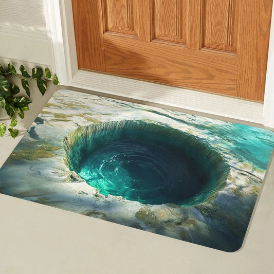 3D Ocean Diatomite Doormat - Water-Absorbent & Non-Slip for Entrance, Kitchen & Bathroom