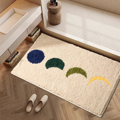 Modern Absorbent Bath Mat - Non-Slip & Quick-Dry Rug for Bathroom & Entrance