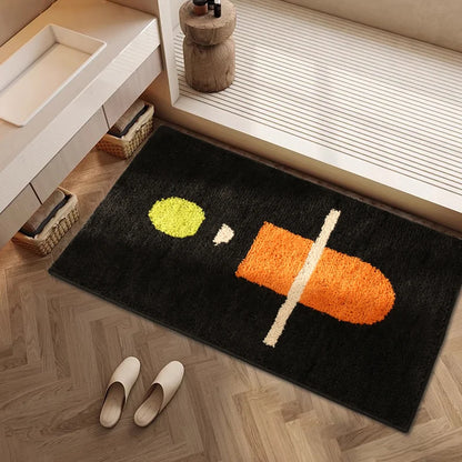 Modern Absorbent Bath Mat - Non-Slip & Quick-Dry Rug for Bathroom & Entrance