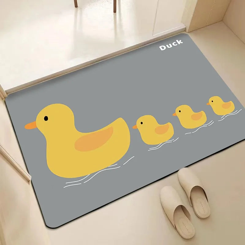 Modern Diatomite Bath Mat - Super Absorbent, Non-Slip & Dirt Resistant