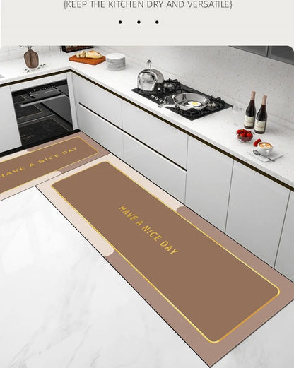 American Retro Diatomite Kitchen Runner (1 or 2-Pack) - Oil Proof & Washable