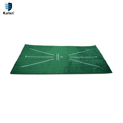 Premium Golf Swing Mat - Velvet Training Surface with Non-Slip Rubber Base