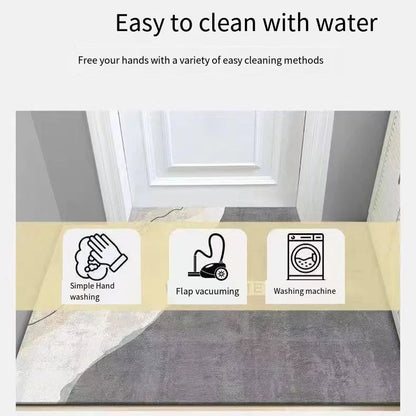 Modern Retro Floor Mat - Non-Slip & Durable Area Rug for Living Room and Kitchen