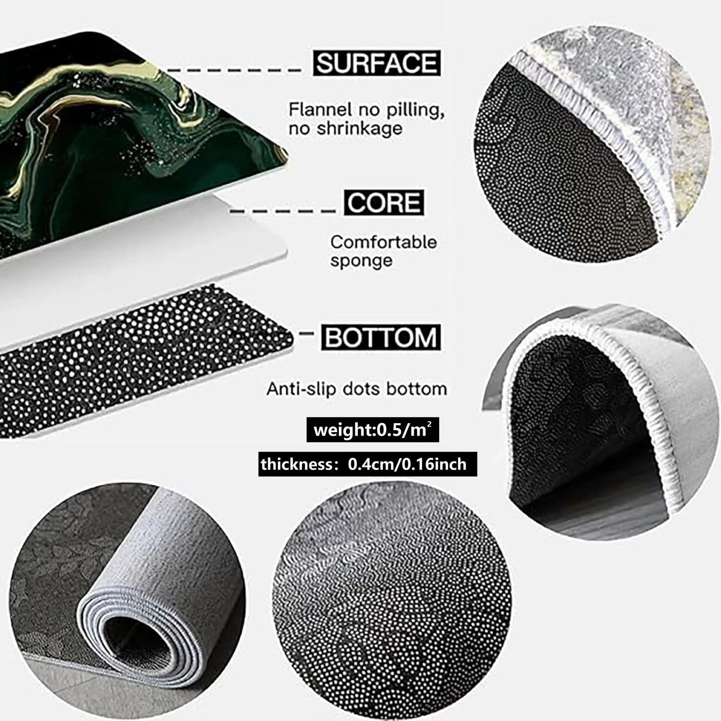 Motorcycle Display Mat - Dirt-Resistant Rug for Man Cave, Garage & Bedroom