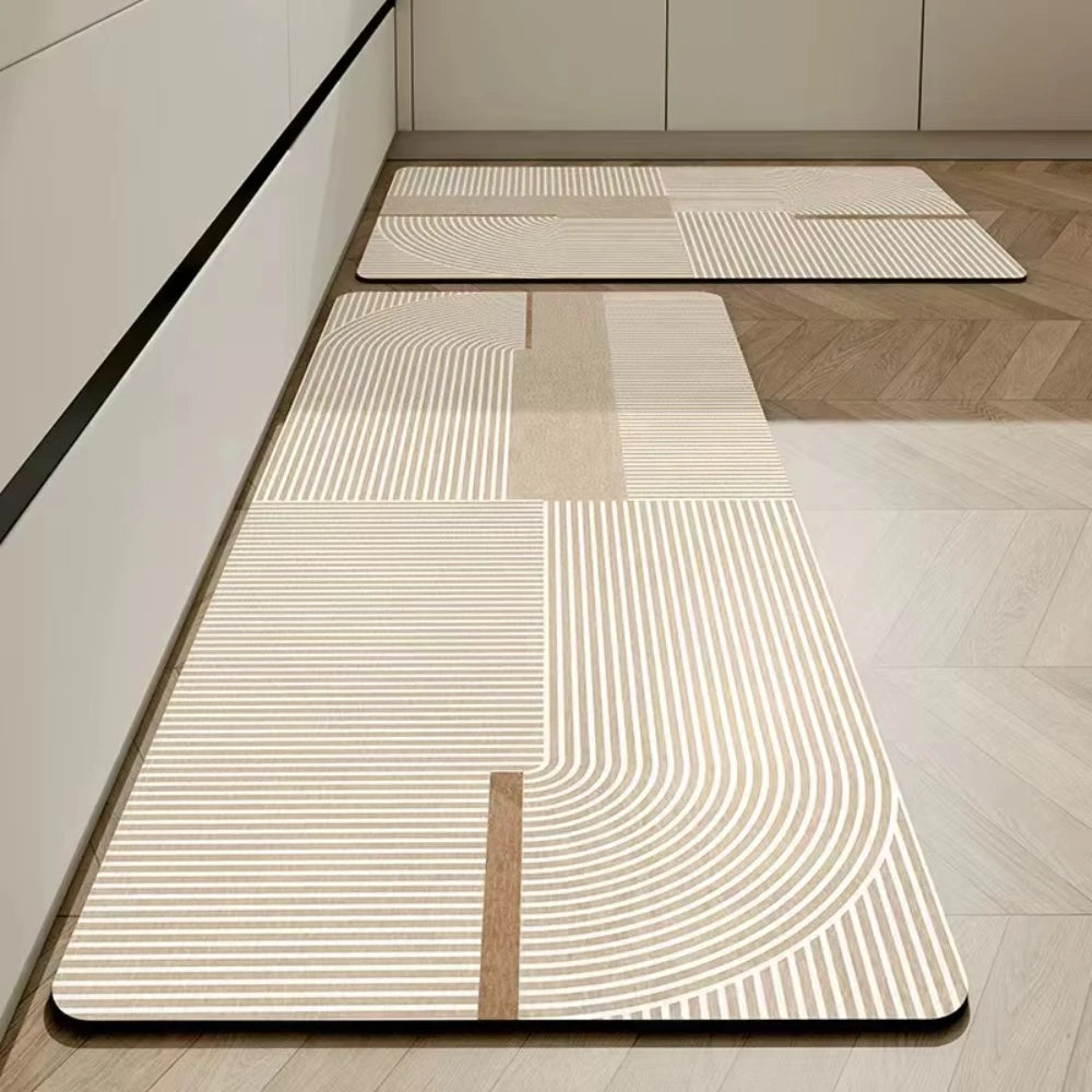 Diatomite Kitchen Runner - Non-Slip, Wipeable & Dirt-Resistant Absorbent Mat