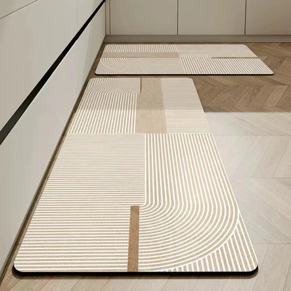 Diatomite Kitchen Runner - Non-Slip, Wipeable & Dirt-Resistant Absorbent Mat