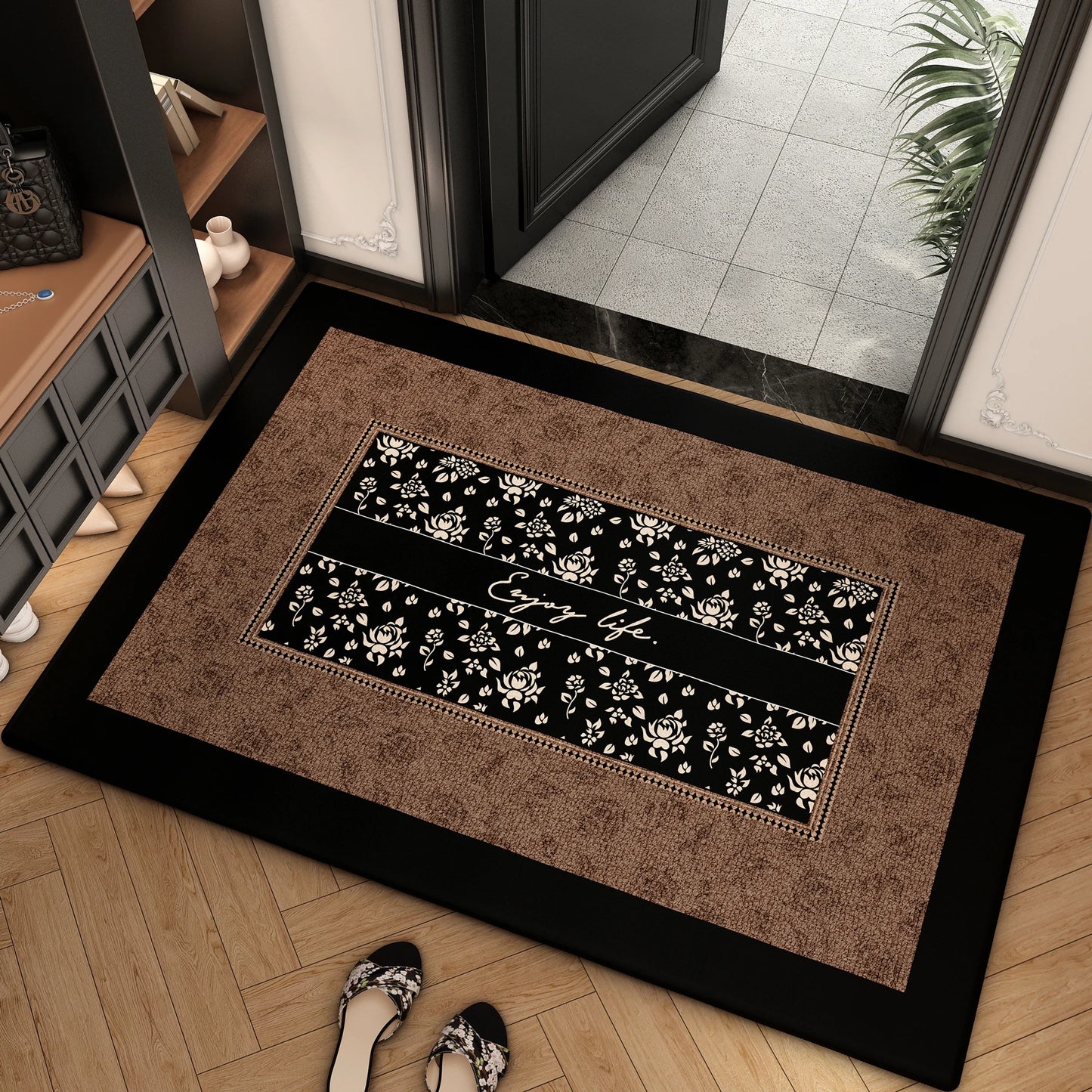 Luxury Lattice Doormat, Dirty Resistant Entrance Mat, Heavy Duty Front Door Carpet, Scraper Floor Mat for Home, Welcome Mat