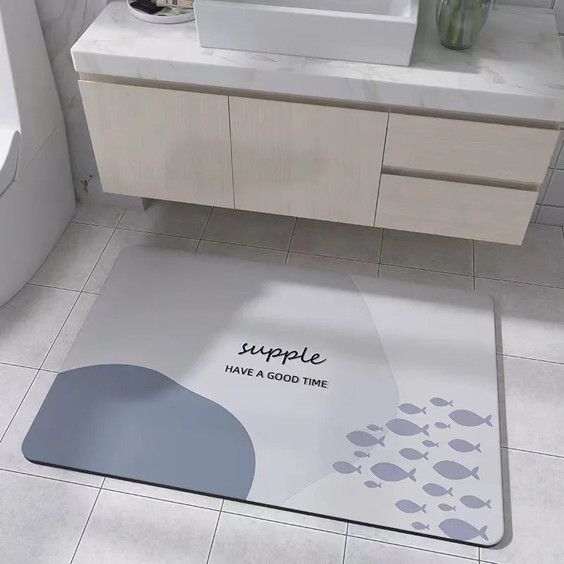40x60cm Diatomite Mat - Water-Absorbent & Non-Slip for Bathroom & Kitchen