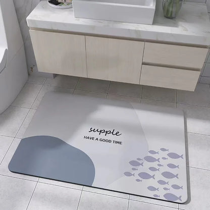 40x60cm Diatomite Mat - Water-Absorbent & Non-Slip for Bathroom & Kitchen