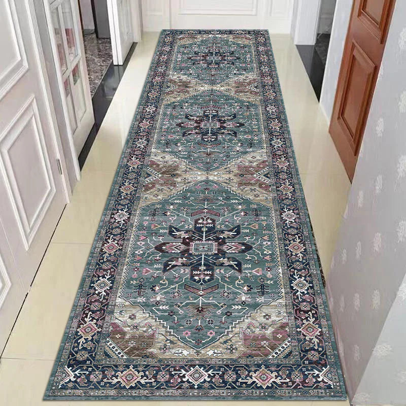 Loop Pile Runner Rug - Durable Long Carpet for Hallway, Stairs & Laundry Room