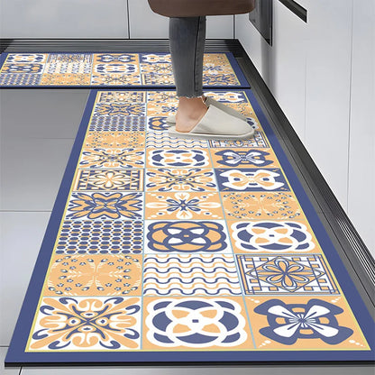 American Retro Diatomite Kitchen Runner (1 or 2-Pack) - Oil Proof & Washable
