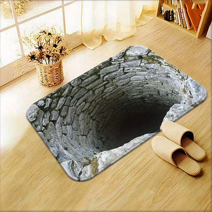 Optical Illusion Doormat - 3D Effect Entrance & Bedroom Carpet, Unique Home Decor