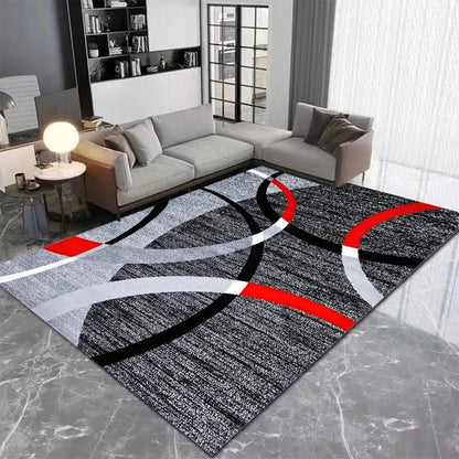 Nordic Geometric Area Rug - Modern Large Carpet for Living Room, Luxury Sofa Decor