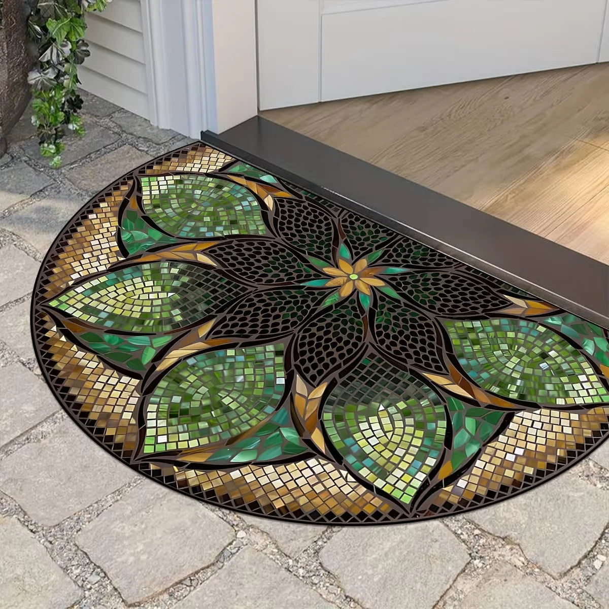 American Retro Doormat - Summer Themed, Anti-Slip & Durable Entrance Carpet