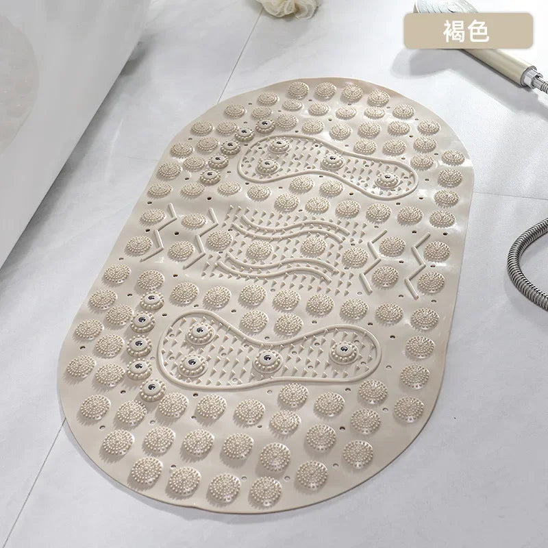 PVC Massage Bath Mat - Non-Slip & Textured Shower Floor Pad for Bathtub