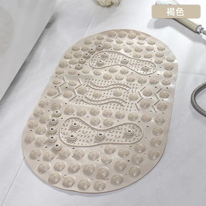 PVC Massage Bath Mat - Non-Slip & Textured Shower Floor Pad for Bathtub