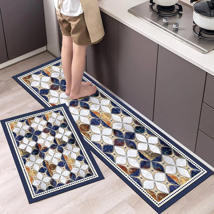 Modern Retro Floor Mat - Non-Slip & Durable Area Rug for Living Room and Kitchen
