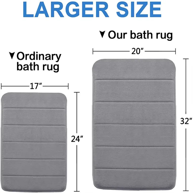Premium Absorbent Bath Mat - Thick, Non-Slip & Machine Washable Bathroom Rug