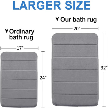 Premium Absorbent Bath Mat - Thick, Non-Slip & Machine Washable Bathroom Rug
