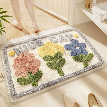 Cute Cartoon Bath Mat - Waterproof & Non-Slip Rug for Bathroom and Toilet