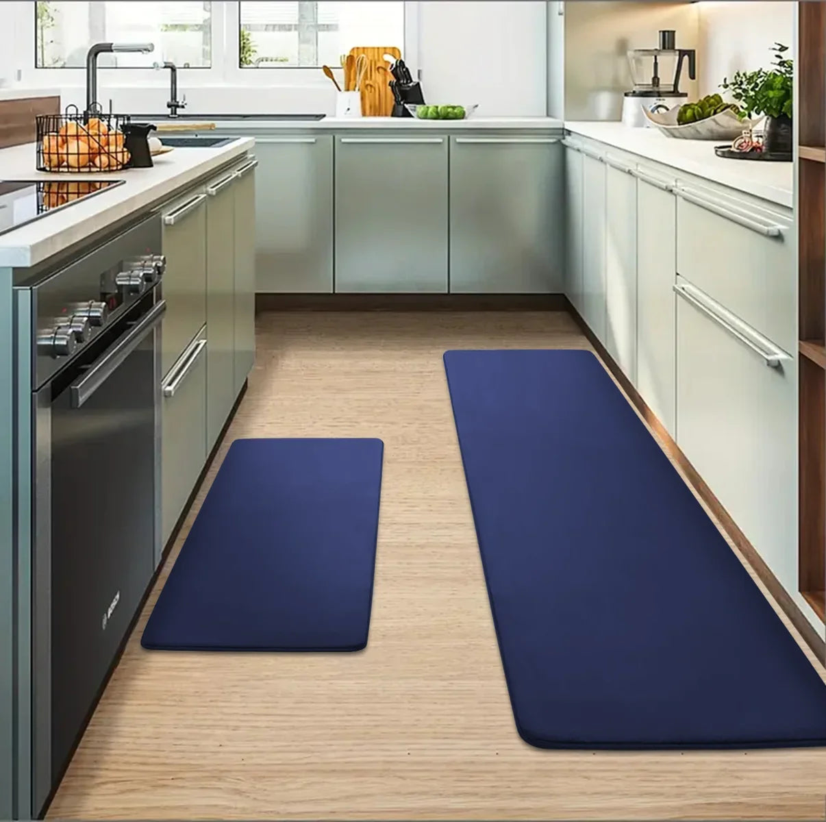 Oil-Resistant Kitchen Runner Mat - Long Anti-Fouling & Absorbent Floor Rug
