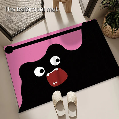 Cat Shaped Diatomite Bath Mat - Soft, Quick-Dry & Non-Slip Foot Pad
