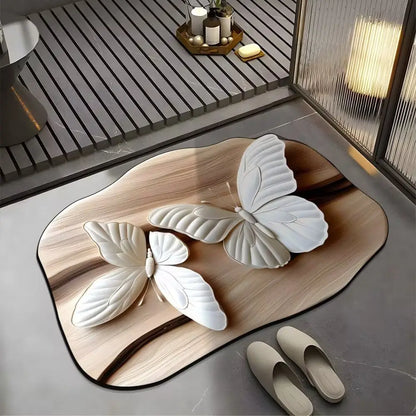 Thickened Diatomite Bath Mat - Super Absorbent, Dirt-Resistant & Soft Foot Mat