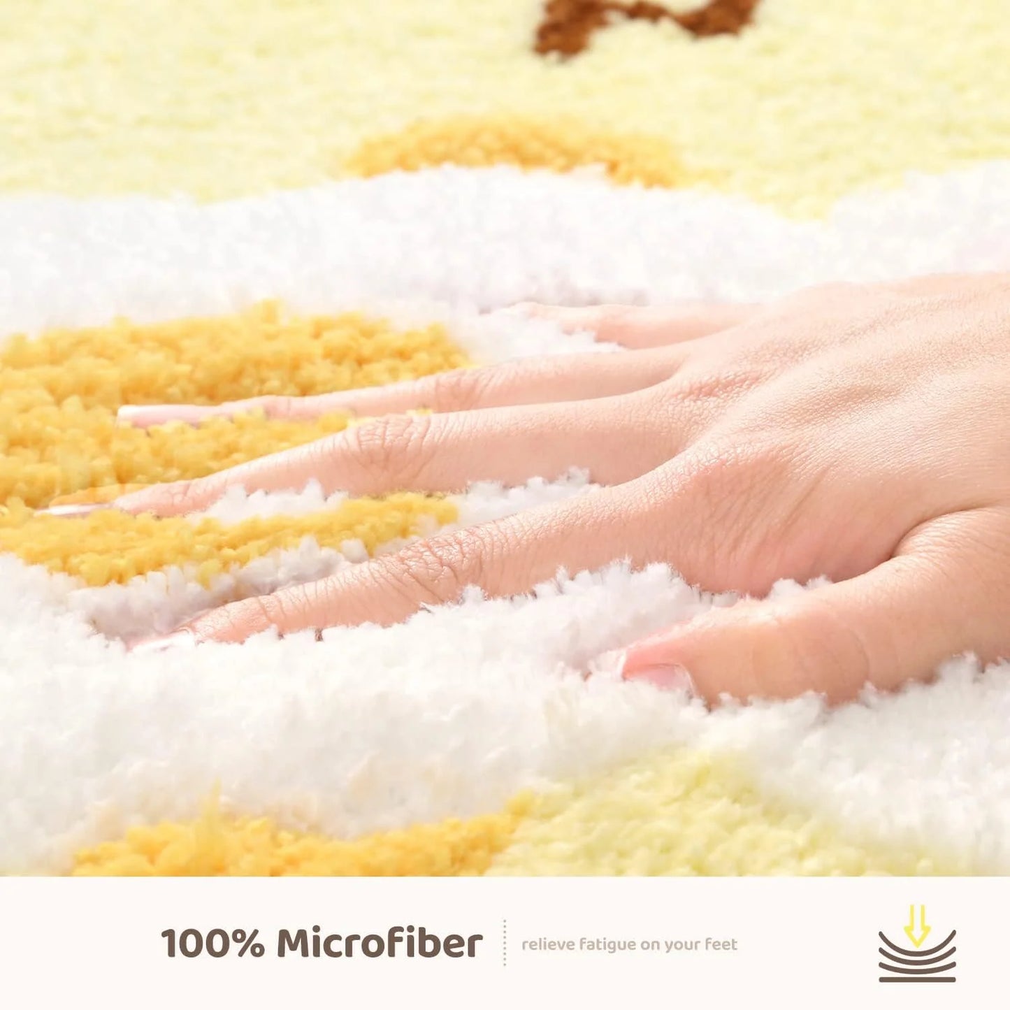 Super Absorbent Bath Mat - Non-Slip & Quick-Dry Bathroom Rug for Shower Door