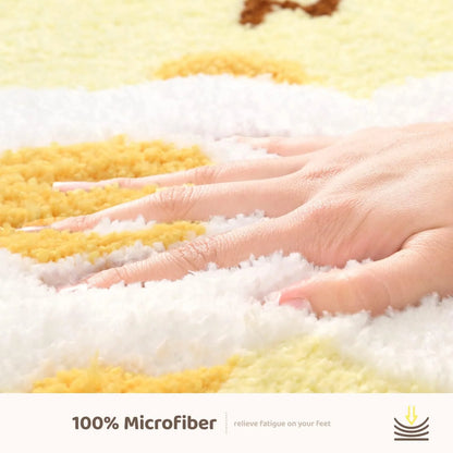 Super Absorbent Bath Mat - Non-Slip & Quick-Dry Bathroom Rug for Shower Door