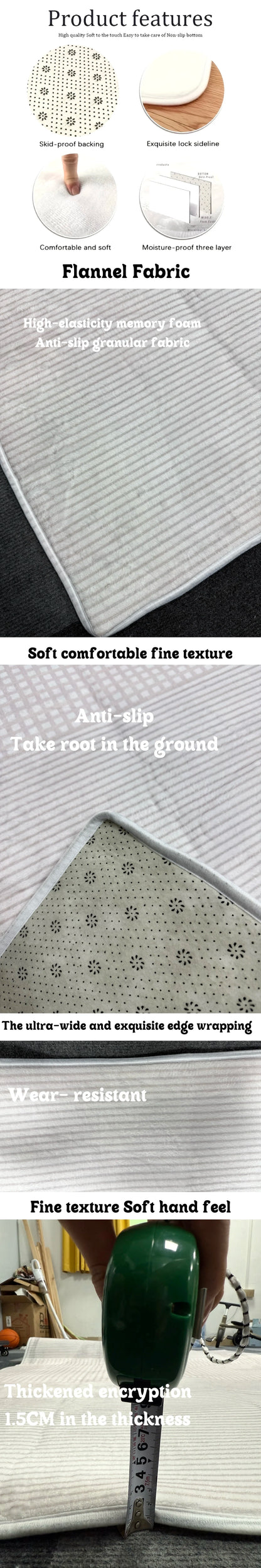 American Retro Doormat - Anti-Slip Entrance Rug for Office & Home