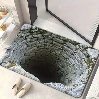 Optical Illusion Doormat - 3D Effect Entrance & Bedroom Carpet, Unique Home Decor