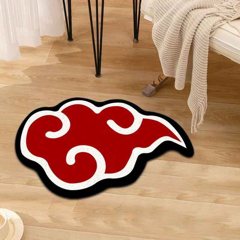 Funny Art Plush Rug - Special Shaped Faux Cashmere Carpet for Living Room