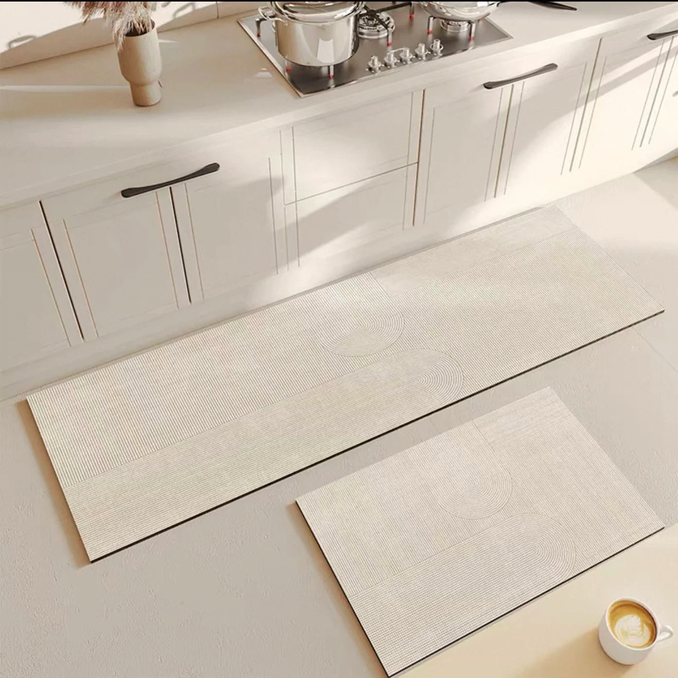Diatomite Kitchen Mat - Oil-Resistant & Anti-Slip Floor Pad for Sink and Stove