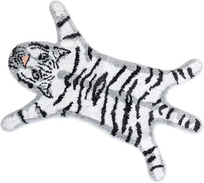 Tiger Shaped Area Rug - Soft & Non-Slip Cartoon Mat for Bedroom & Living Room