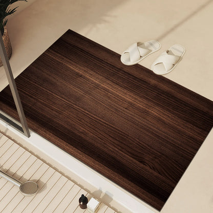 Country Wood Grain Doormat - Quick-Dry & Non-Slip for Bathroom & Entrance