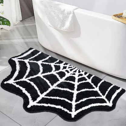 Halloween Doormat - Plush Faux Cashmere & Absorbent Welcome Mat for Spooky Decor