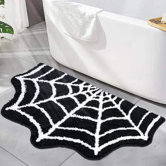 Halloween Doormat - Plush Faux Cashmere & Absorbent Welcome Mat for Spooky Decor