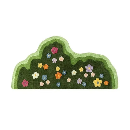 Absorbent Living Room Rug, Soft Plant Aesthetic Bedroom Carpet, Hallway Runner, Decorative Doormat, Cozy Floor Mat for Sofa Area