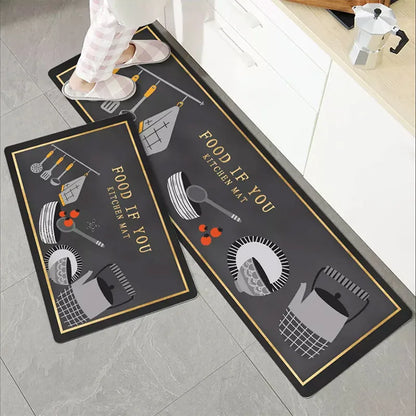 Nordic Kitchen Runner Mat - Simple & Modern Long Strip Floor Carpet