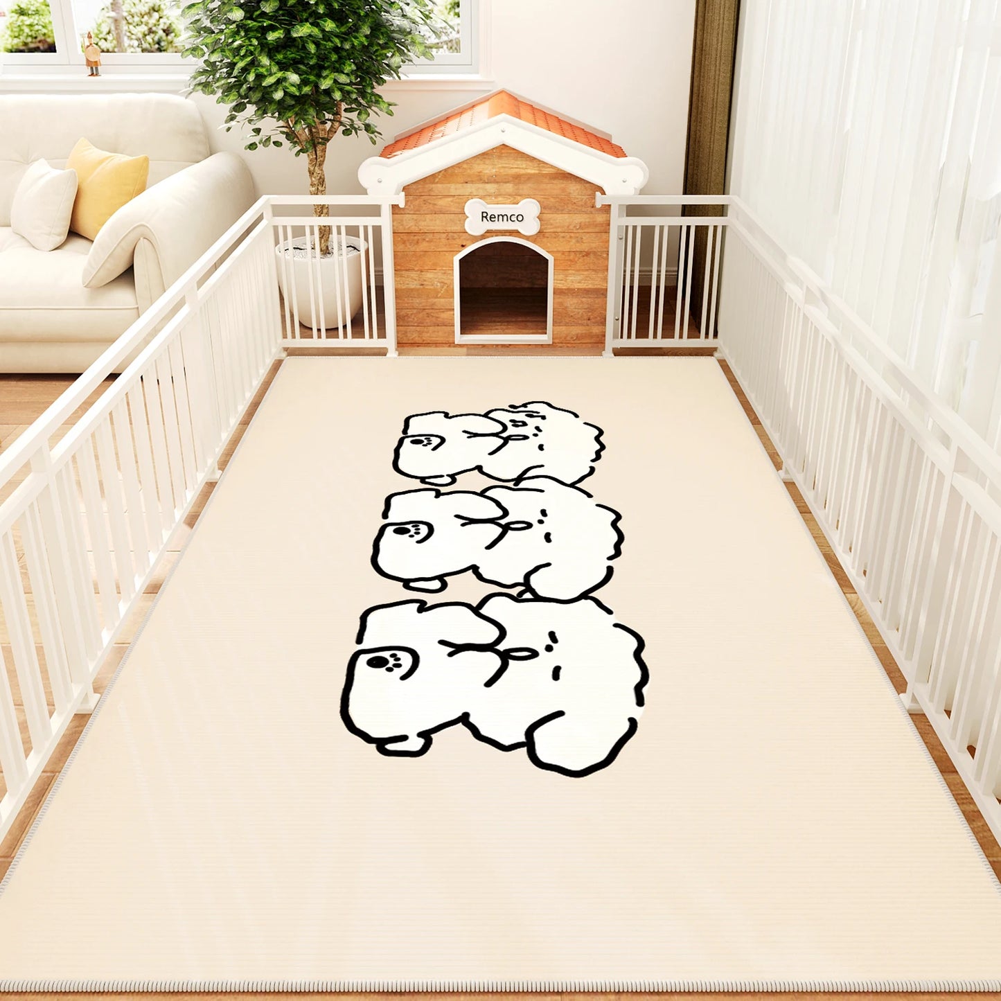 Waterproof Pet Feeding Mat - Soft, Non-Slip Tray for Dog & Cat Bowls