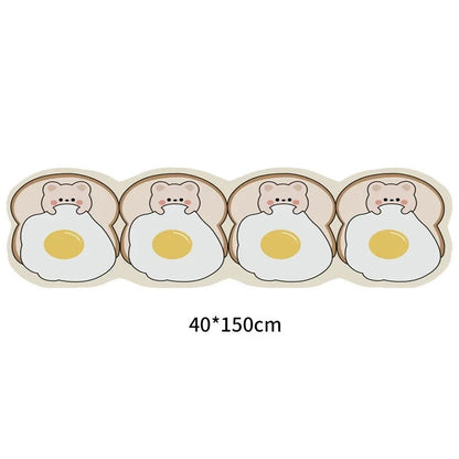 Cartoon Kitchen Mat - Non-Slip & Washable Anti-Fatigue Floor Pad