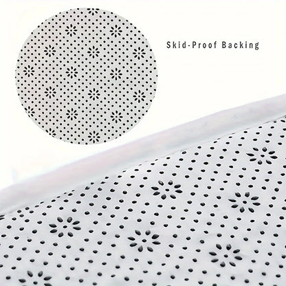 Flannel Bath Mat, Thickened Absorbent Toilet Rug, Non-Slip Printed Floor Mat for Bathroom, Bedroom, and Entrance Decor