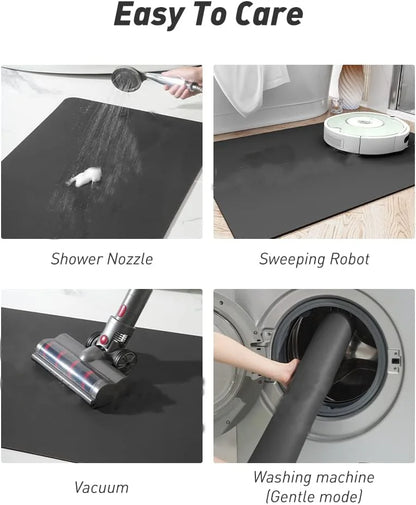 Simple Diatomite Bath Mat - Super Absorbent & Non-Slip Toilet Foot Rug