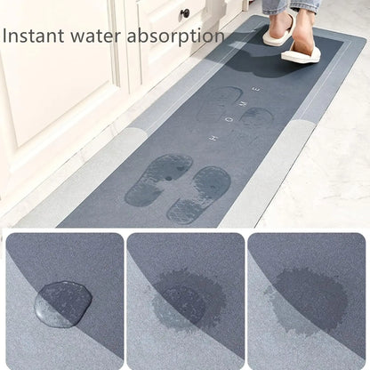 Modern Diatomite Kitchen Mat - Oil Resistant, Non-Slip & Easy to Clean